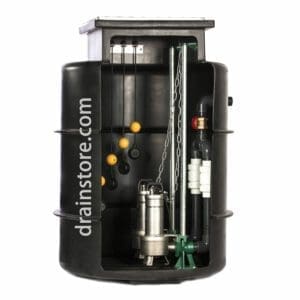 Drainstore Twin Sewage Pumping Station - 1178 Litres