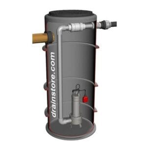 Drainstore Single Sewage Pumping Station - 438 Litres