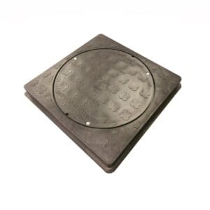 B125 Ductile Iron, Single Seal, Solid Top Manhole Cover & Frame