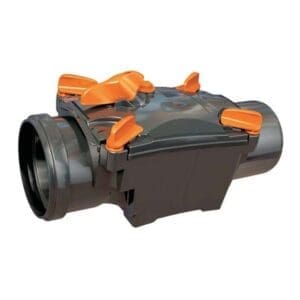 Redi - 110mm - Double Flap Non return valve / Anti flood valve - with lockdown lever