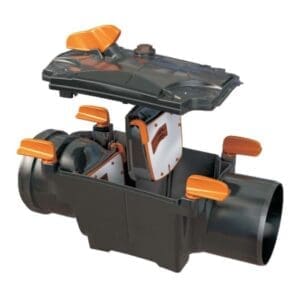 Redi - 110mm - Double Flap Non return valve / Anti flood valve - with lockdown lever